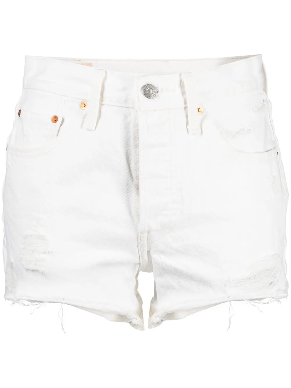 

Levi's 501 denim shorts - White