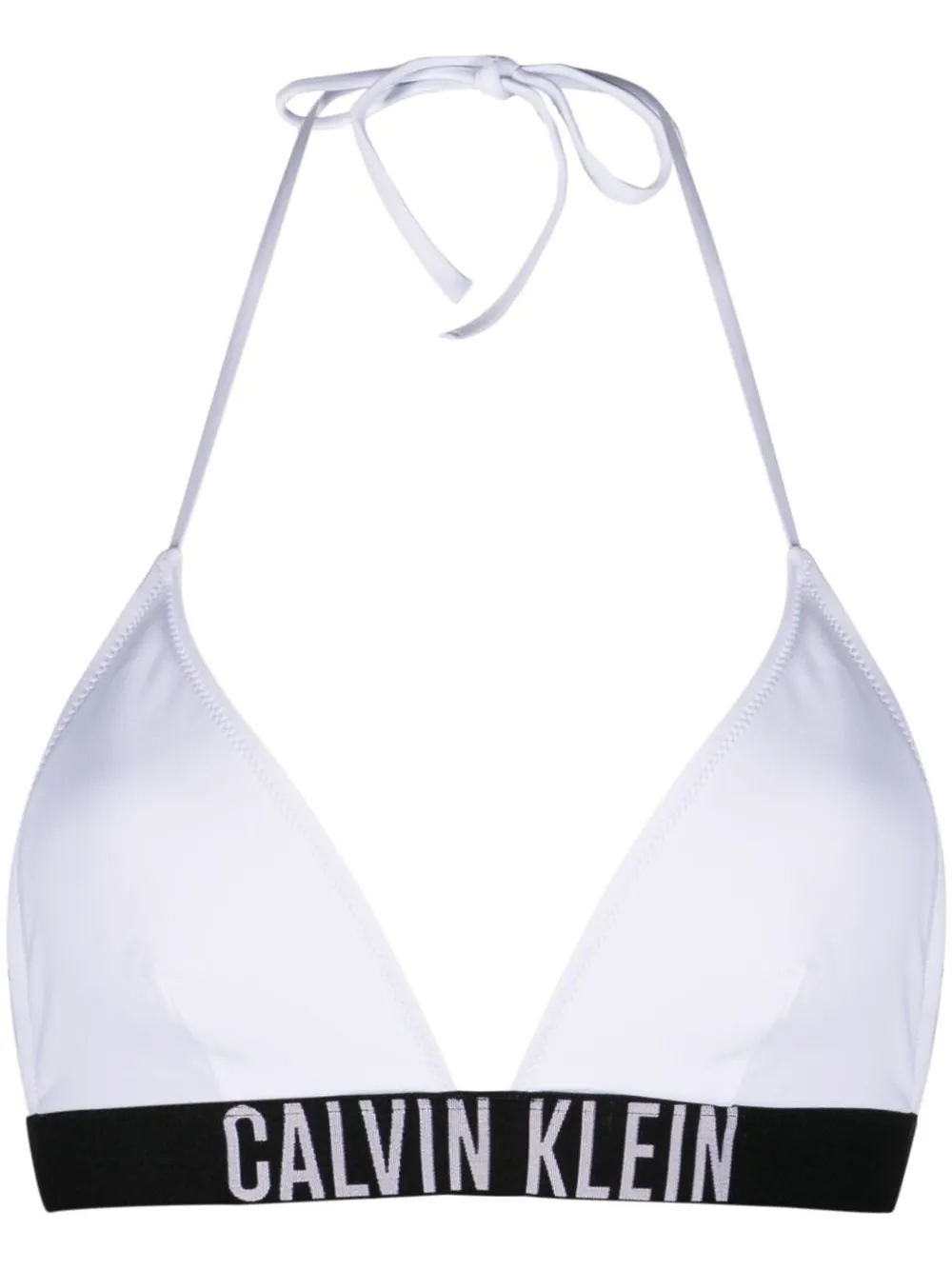

Calvin Klein logo-band bikini top - White