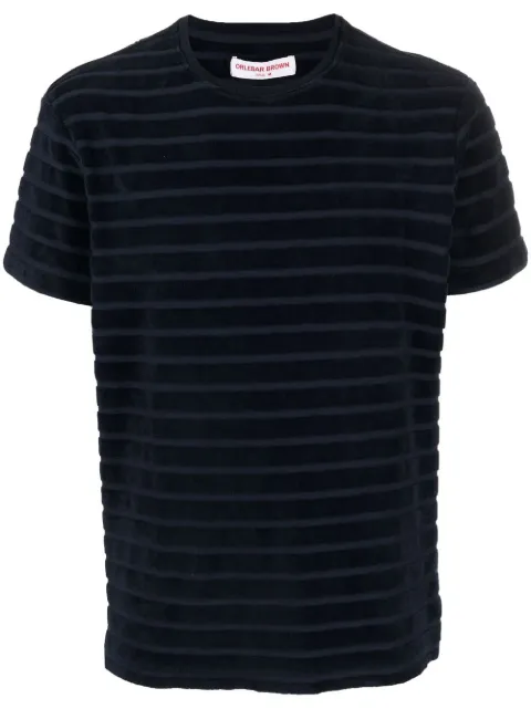 Orlebar Brown Sammy towelling-striped T-shirt