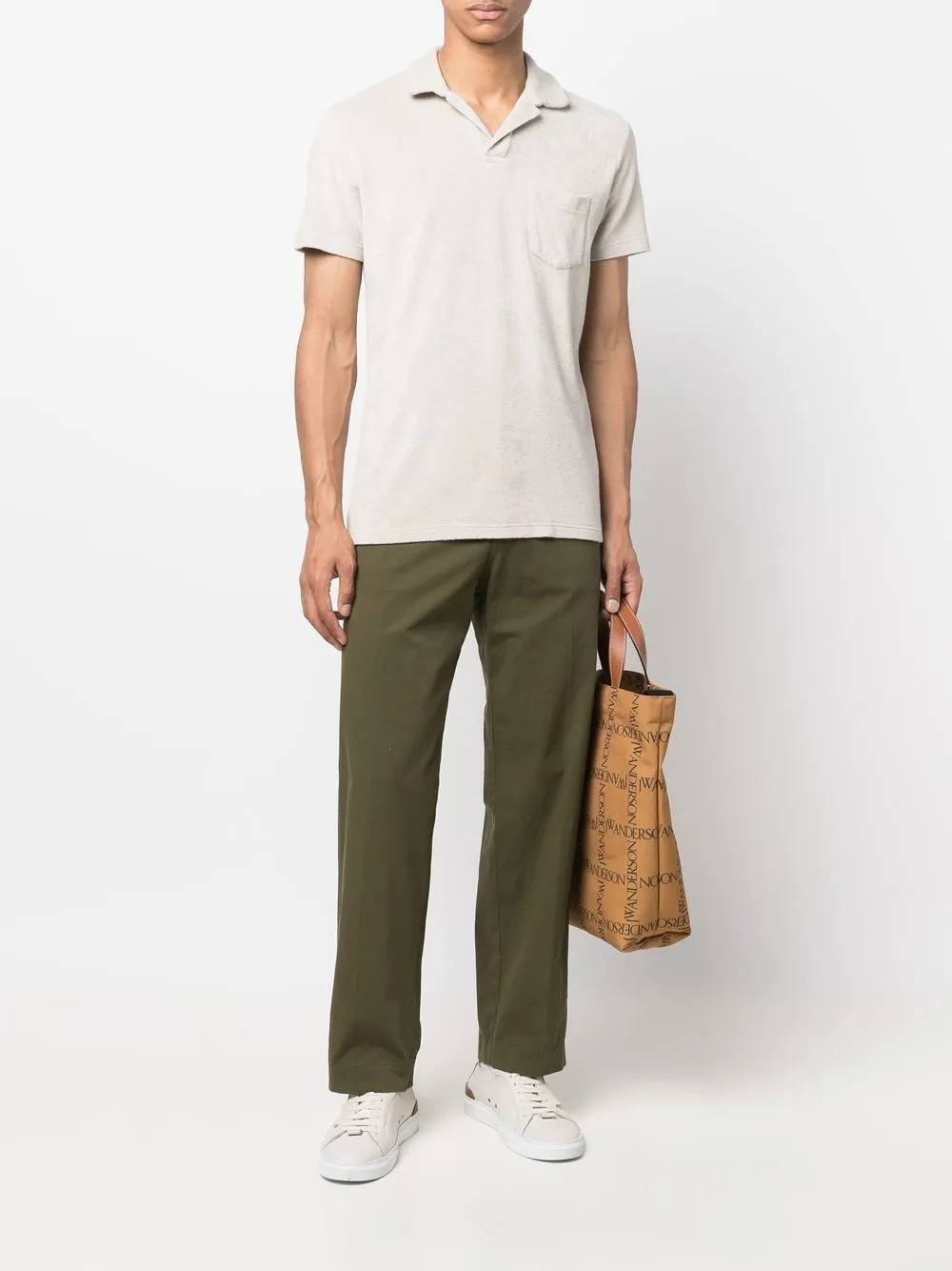 Orlebar Brown Poloshirt met opgestikte zak - Grijs