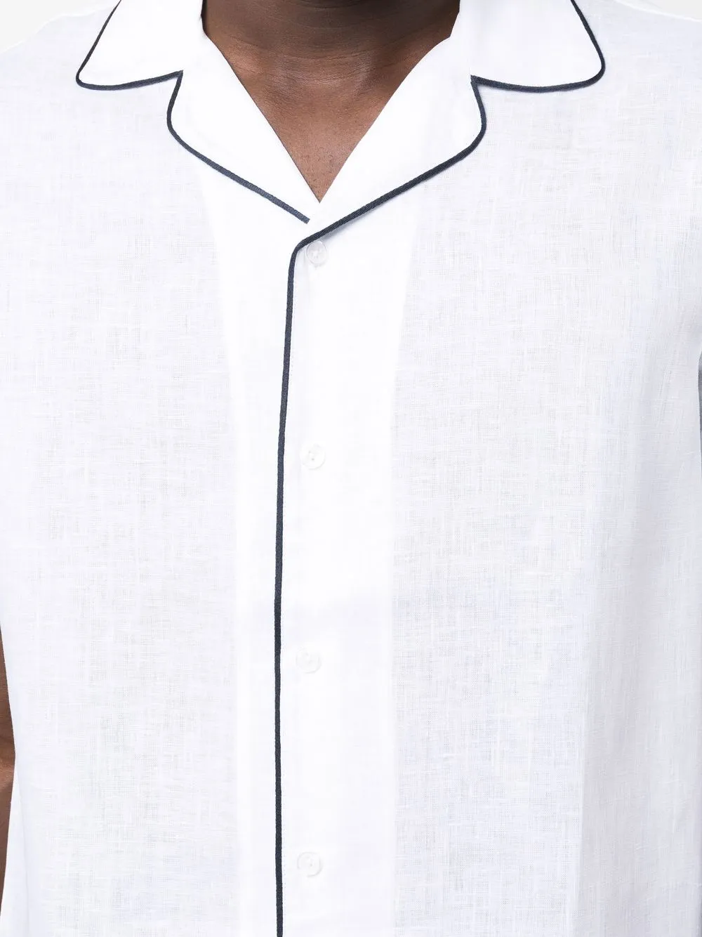 Hibbert Piped-Trim Detail Shirt