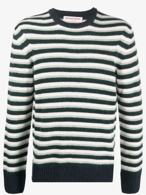 Orlebar Brown stripe-print knit jumper