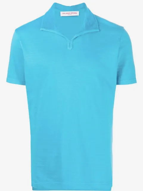 Orlebar Brown Albert towelling-trim polo shirt