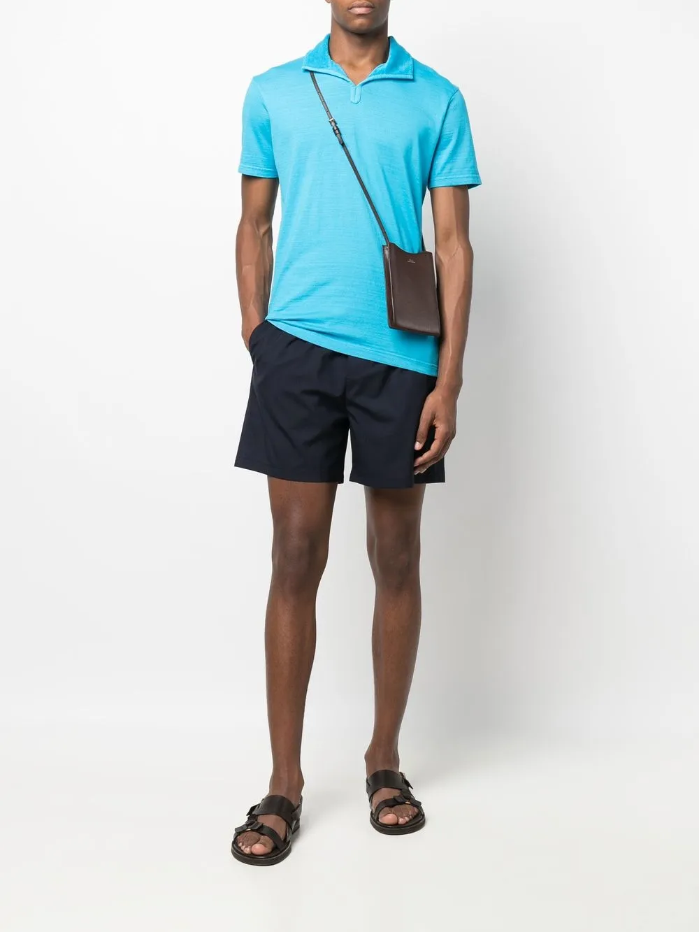  Orlebar Brown Albert Poloshirt   Blau 