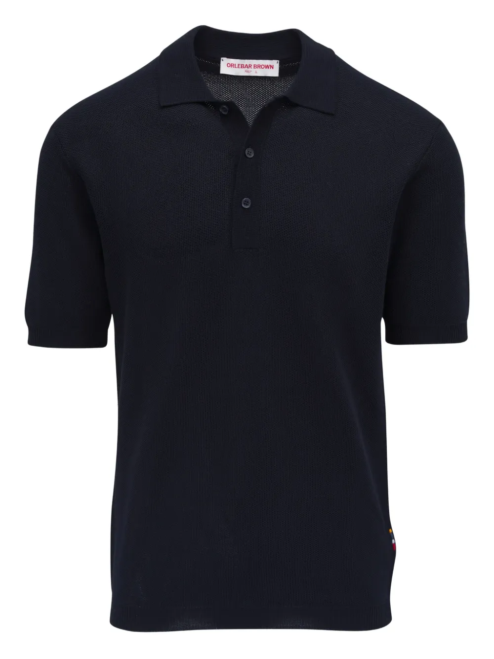 Orlebar Brown playera tipo polo con botones | azul | Image 1