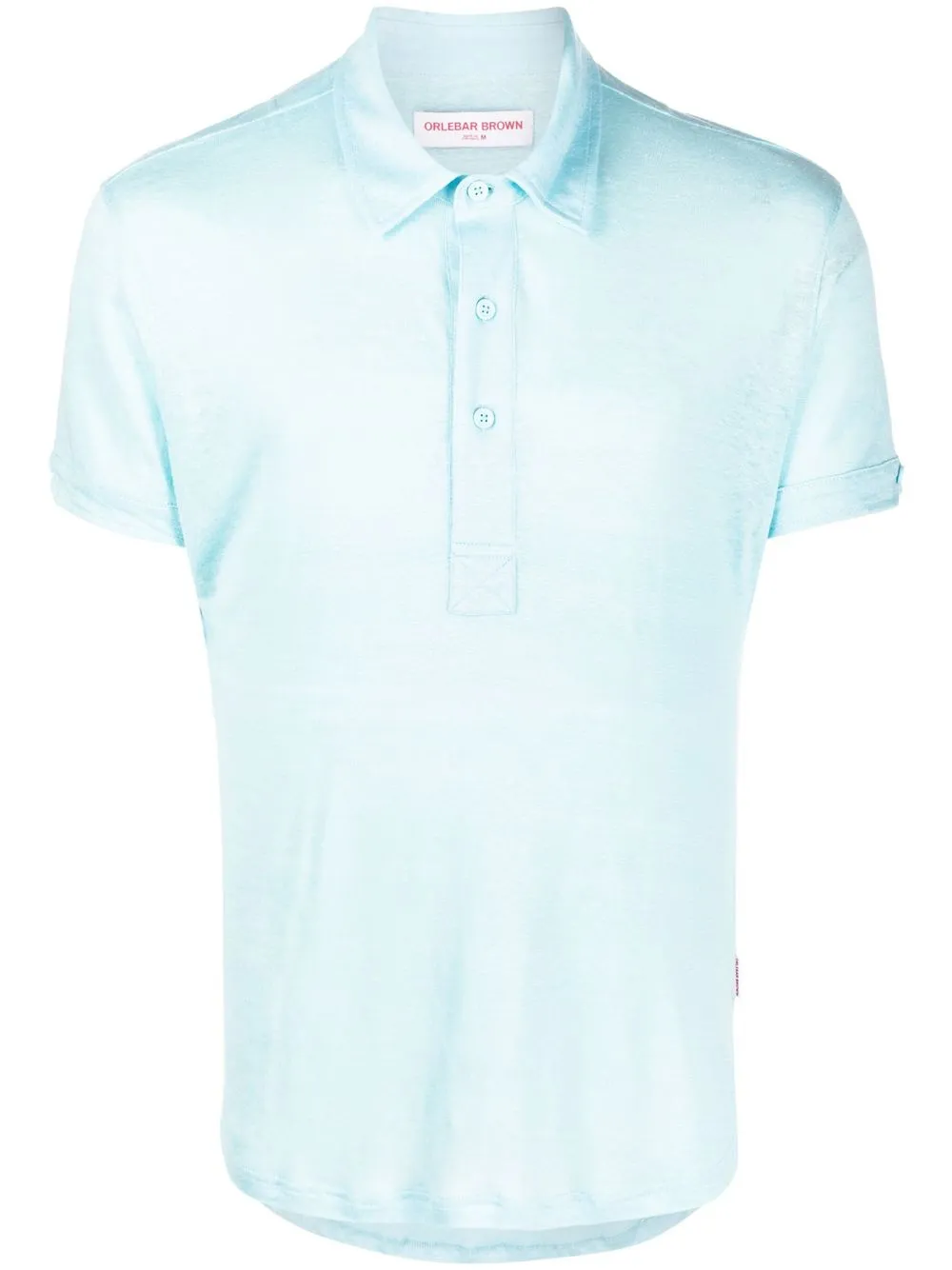 

Orlebar Brown playera tipo polo con botones - Azul