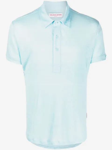 Orlebar Brown button-placket detail polo shirt