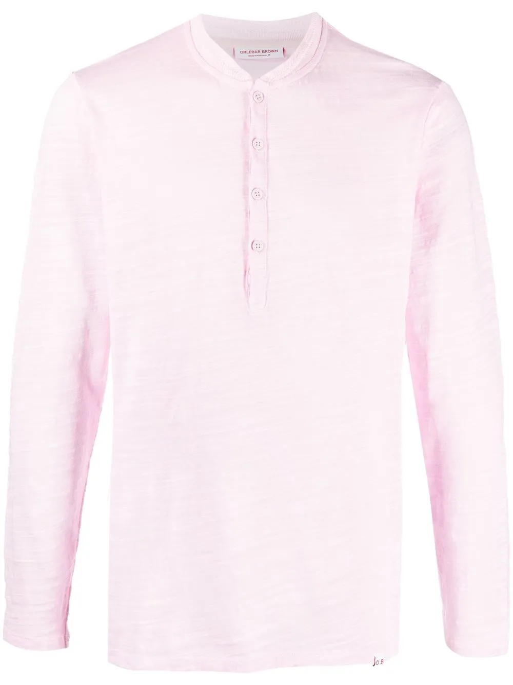 

Orlebar Brown Harrison button-placket T-shirt - Pink