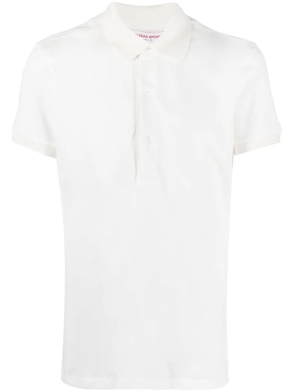 

Orlebar Brown stripe-trim detail polo shirt - White
