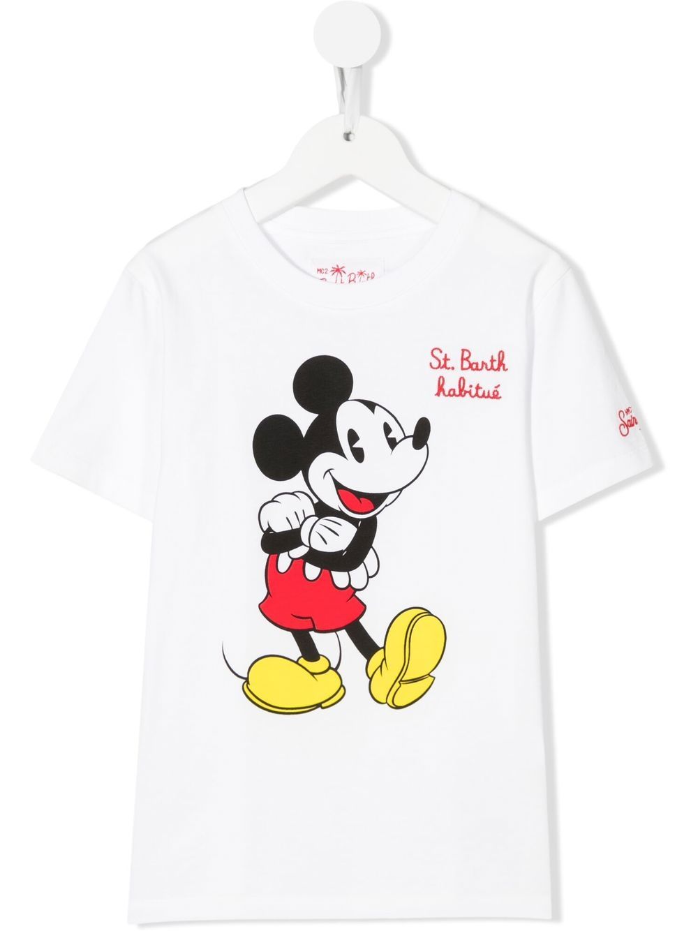 Mc2 Saint Barth X Disney Mickey Mouse T-shirt In Weiss