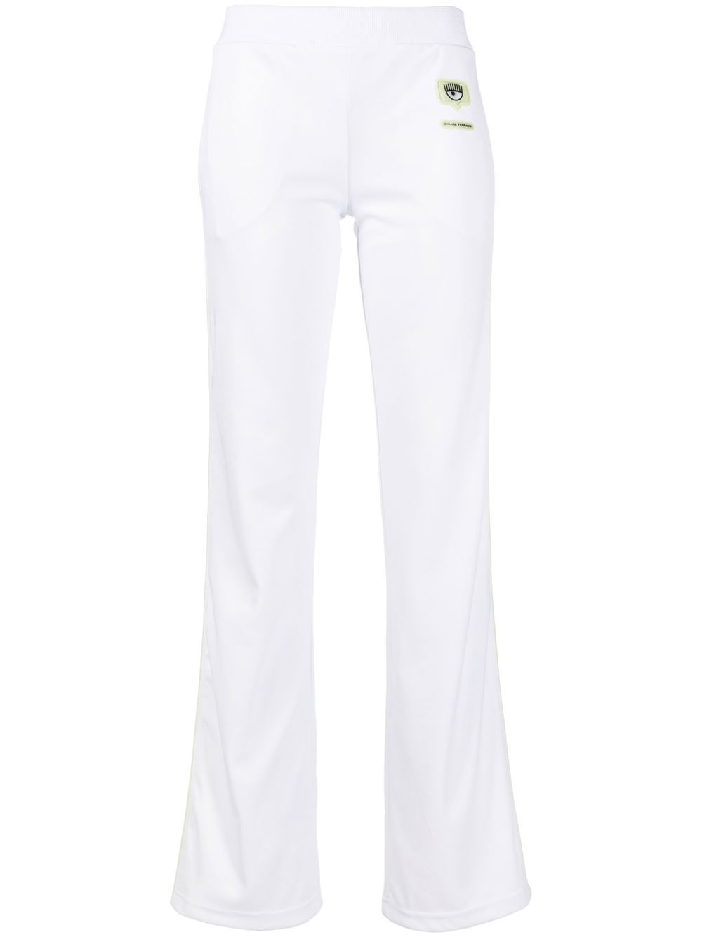 

Chiara Ferragni logo-patch detail track pants - White