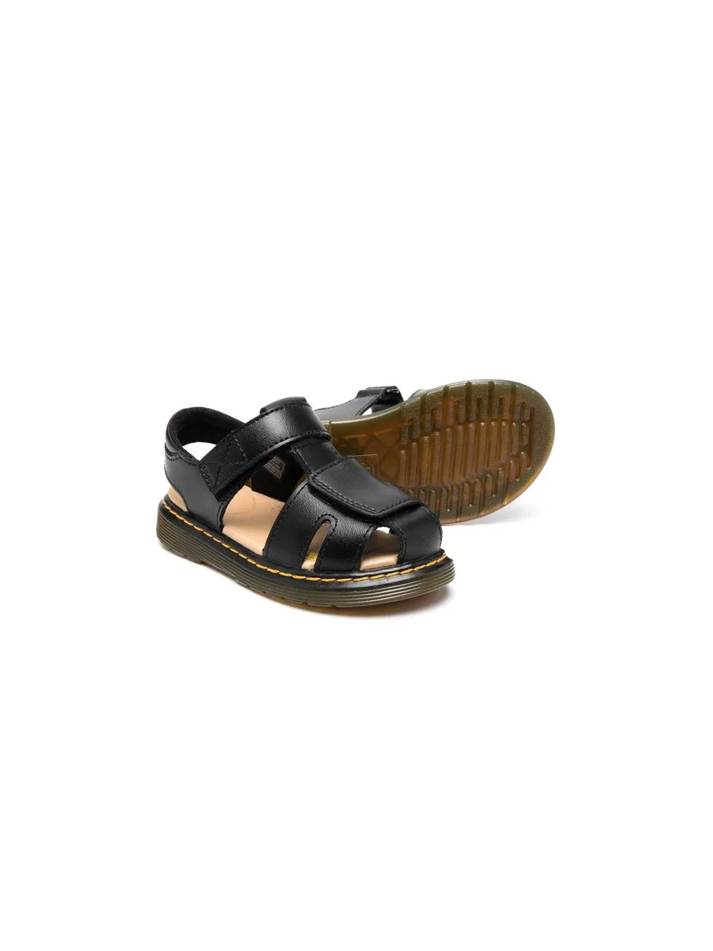 Dr. Martens Kids Moby Leather Sandals Farfetch