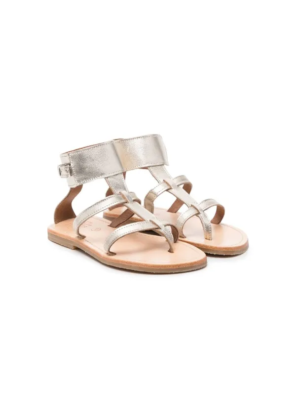 Douuod Kids Sandalias Planas Metalizadas - Farfetch