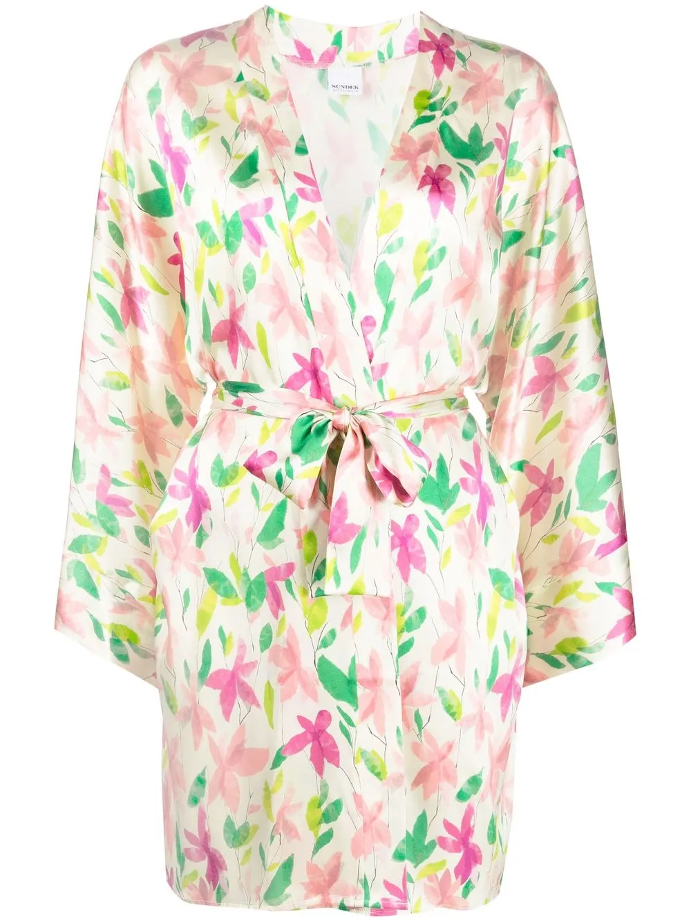 Sundek Belted Floral Print Robe Farfetch