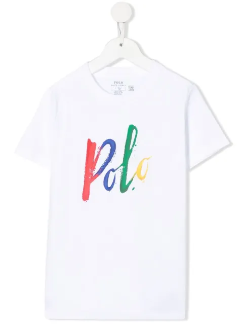 POLO RALPH LAUREN KIDS playera con logo estampado