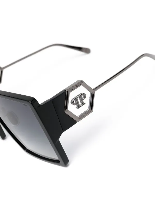 PHILIPP PLEIN スクエアフレームサングラス Philipp Plein スクエアフレーム サングラス | ブラック
