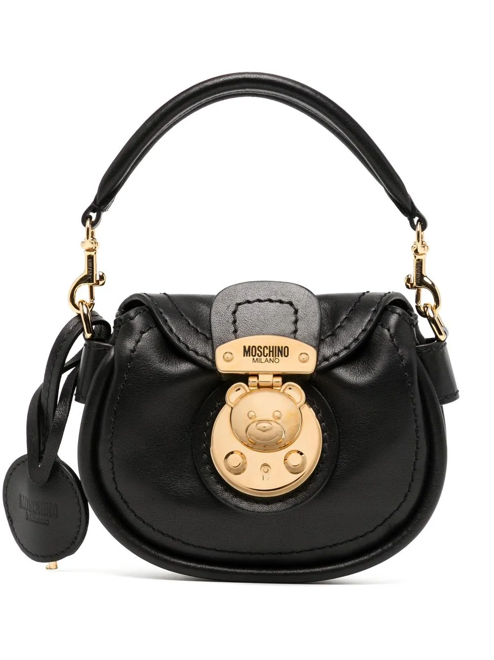 

Moschino bolsa con asa mini - Negro