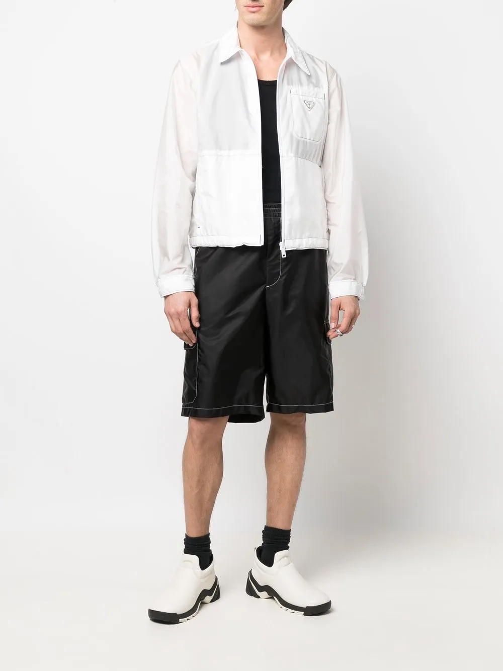 Prada Jack met rits - Wit