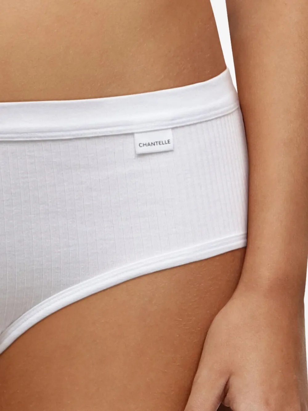 Chantelle Geribbelde slip - Wit