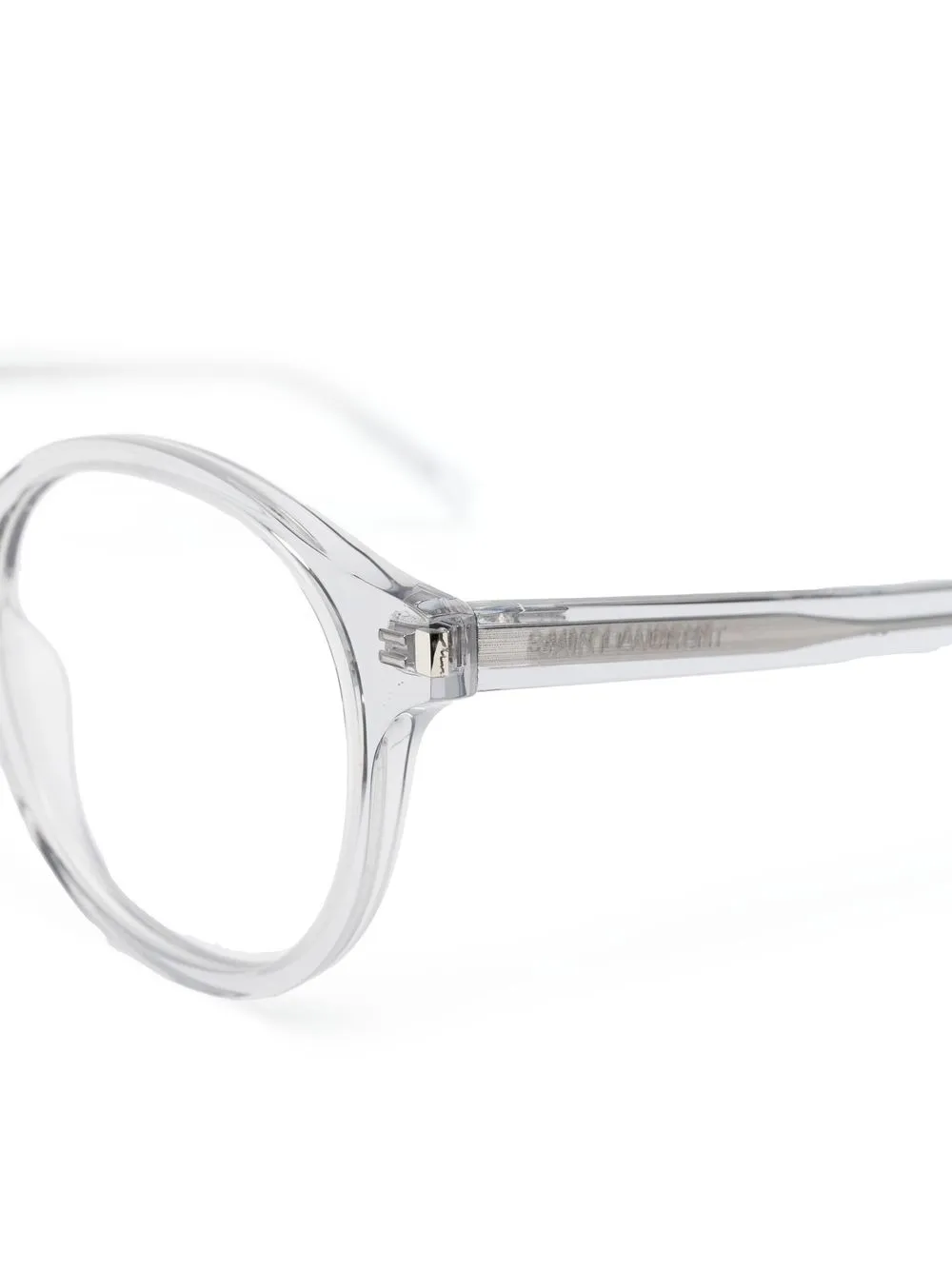 Saint Laurent Eyewear Bril met rond montuur Grijs