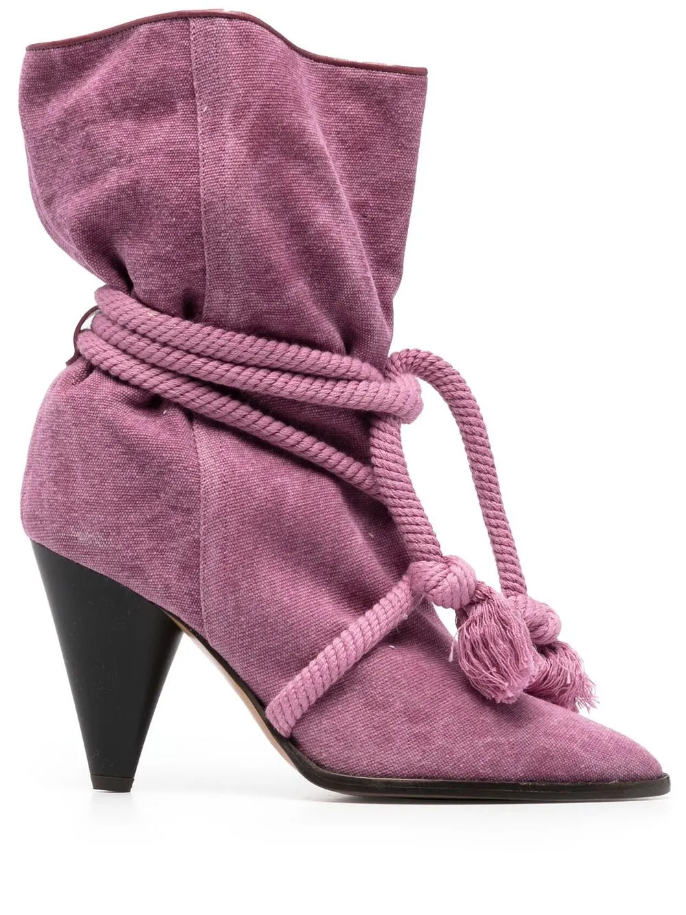 

Isabel Marant 95mm rope-detailing boots - Purple