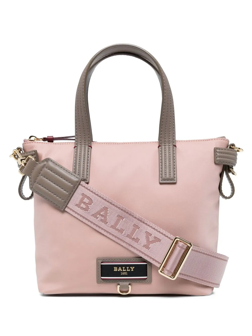 

Bally two-tone shoulder bag - Pink