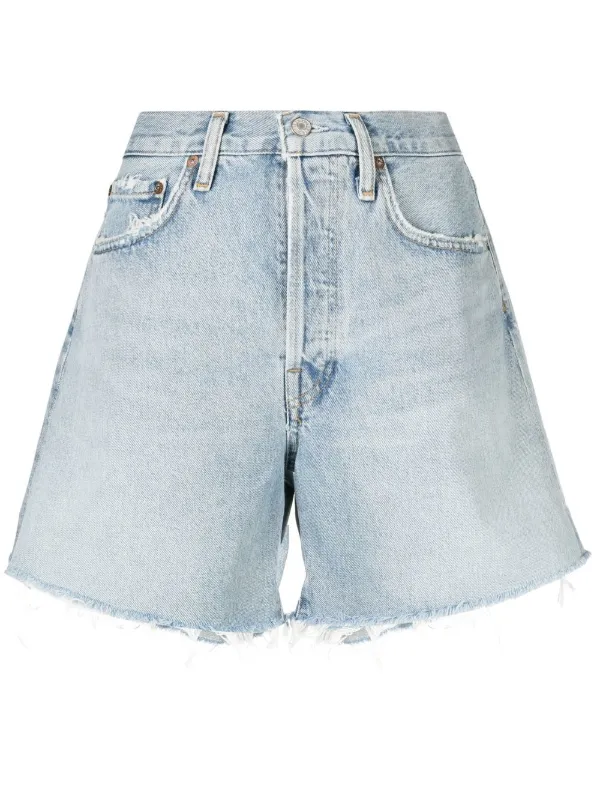 raw-edge Denim Shorts - Farfetch