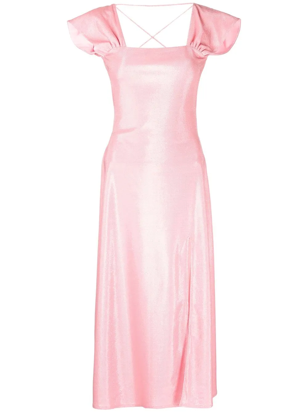 

SIEDRES vestido midi Blake con espalda descubierta - Rosado