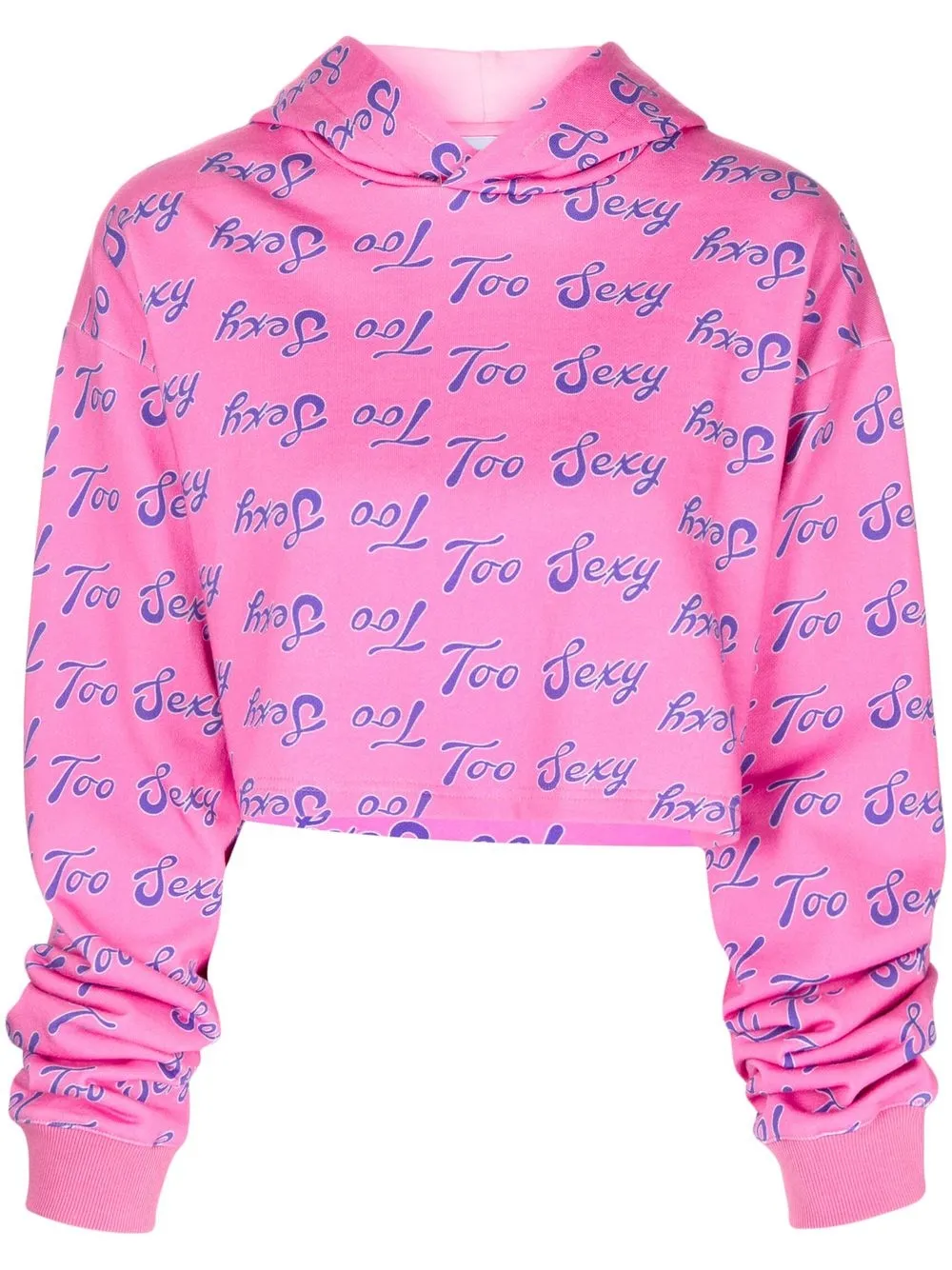 

Natasha Zinko graphic-print hoodie - PINK