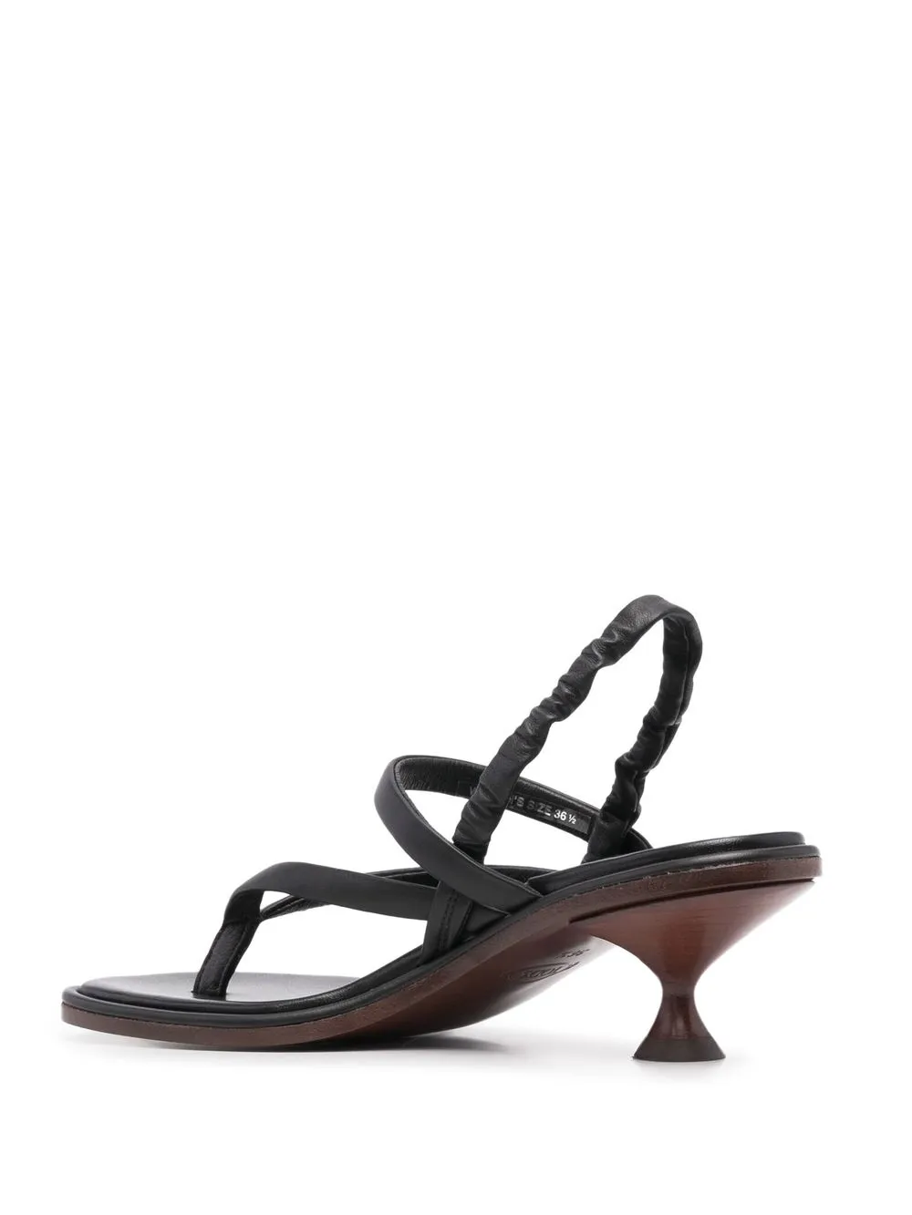 thong-strap leather slingback sandals