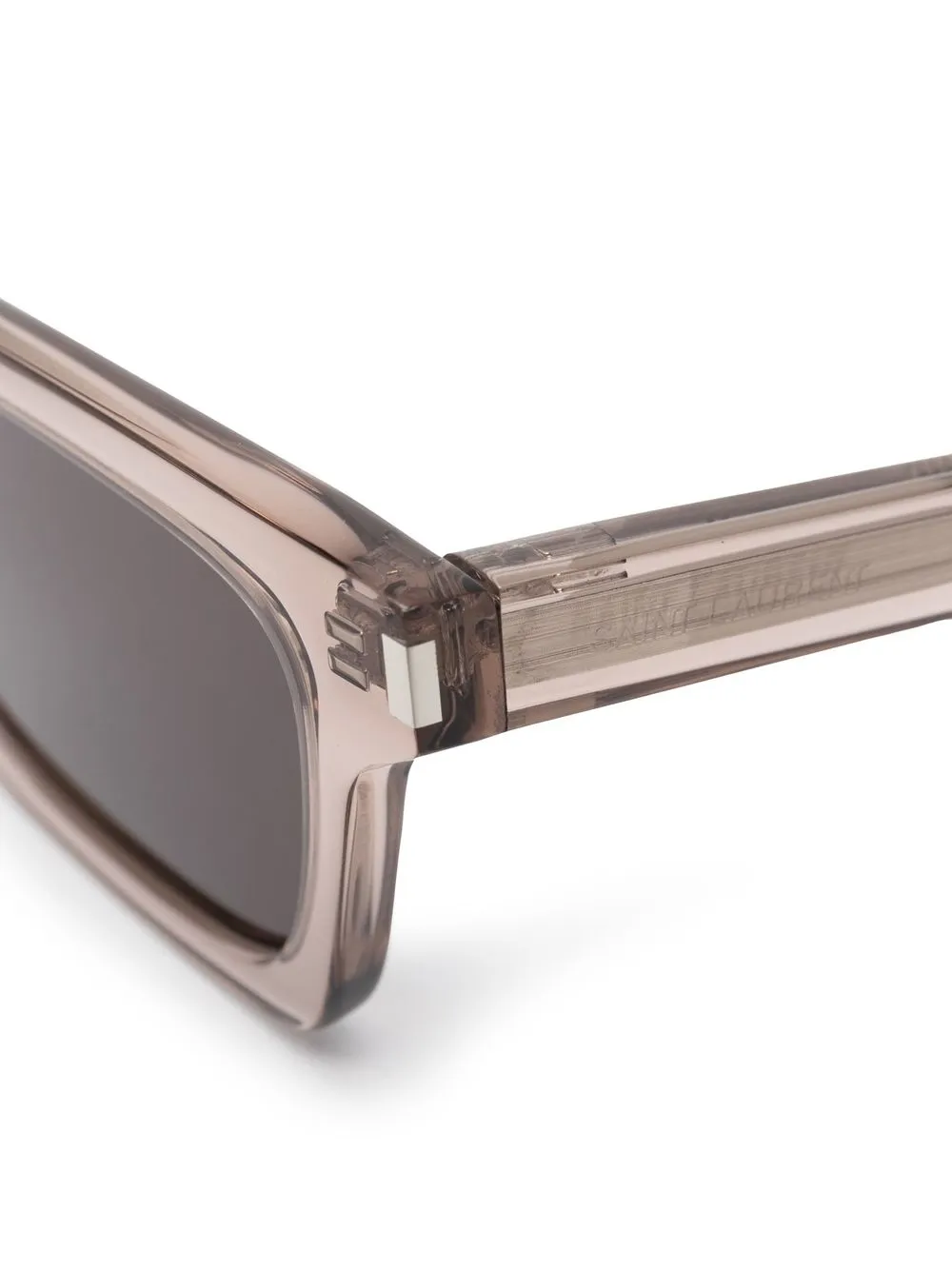 Saint Laurent Sl 461 Betty Rectangle-frame Sunglasses In Braun