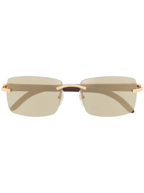 Cartier Eyewear rimless square sunglasses
