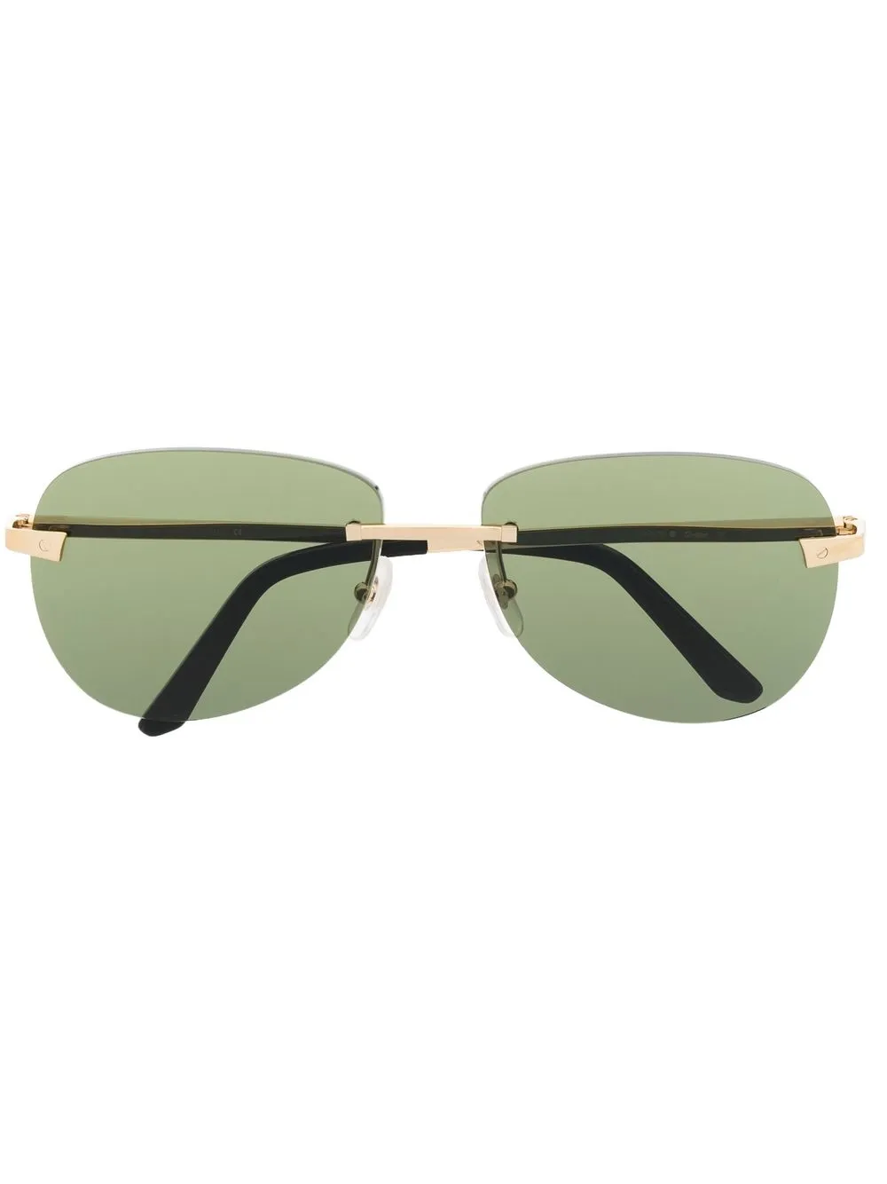 

Cartier Eyewear tinted oval-frame sunglasses - Gold