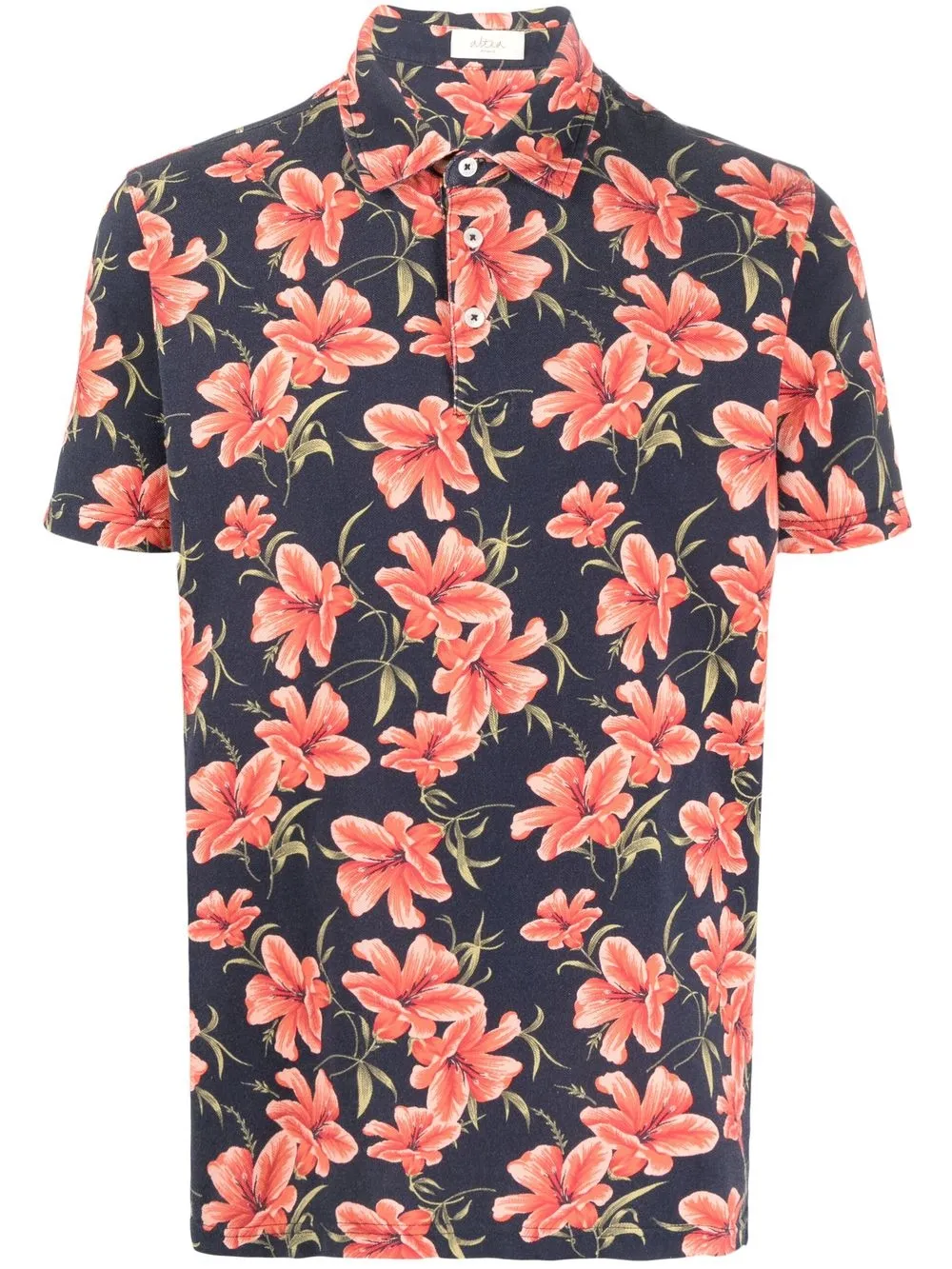 

Altea playera tipo polo con estampado floral - Azul