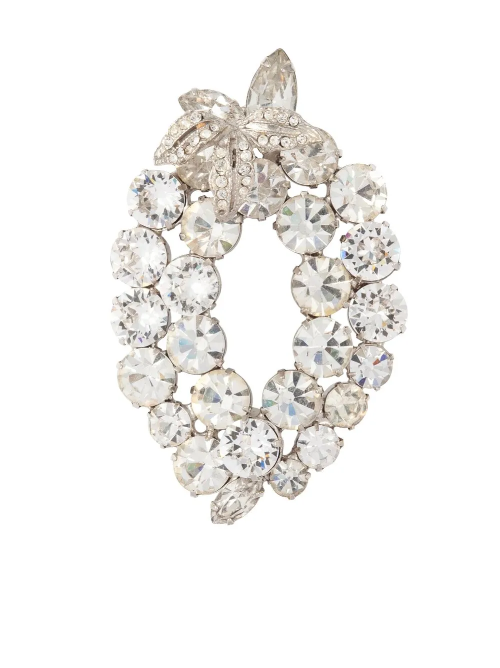 

Susan Caplan Vintage broche Weiss con detalles de strass 1960 - Plateado