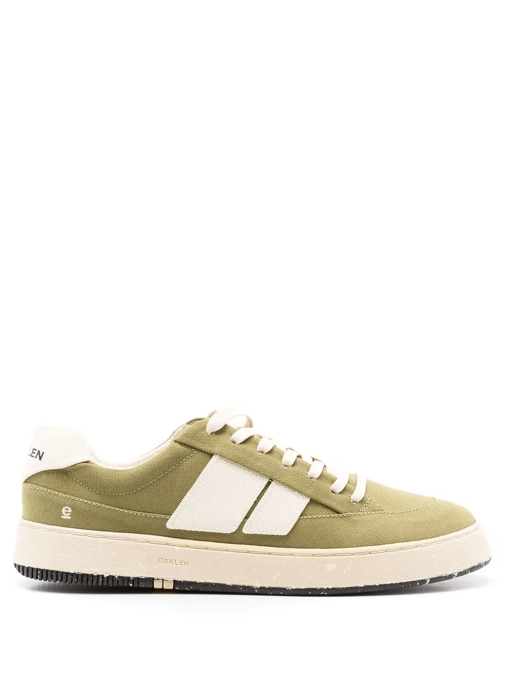 low top side stripe sneakers