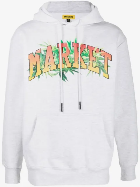 MARKET logo-print cotton hoodie