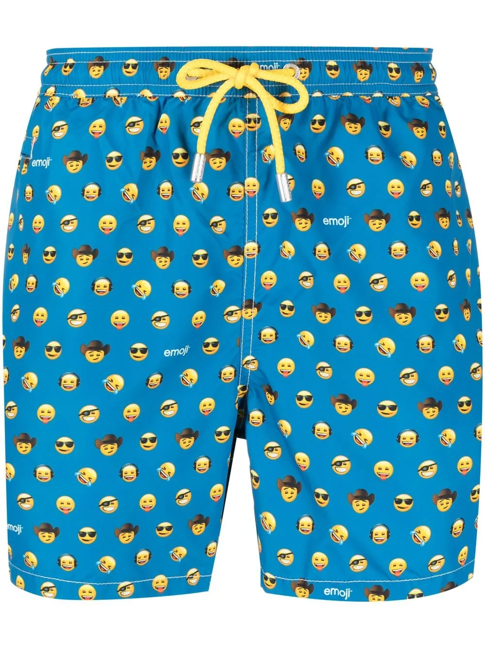 

MC2 Saint Barth shorts de playa Lighting Micro Fantasy con motivo de carita sonriente - Azul