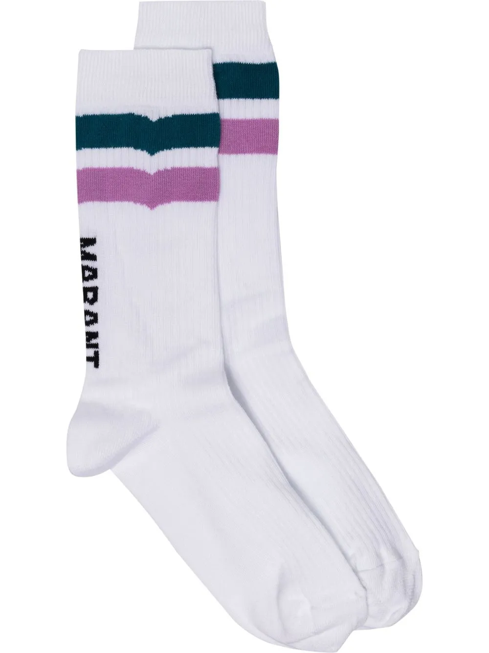 

Isabel Marant logo-print socks - White