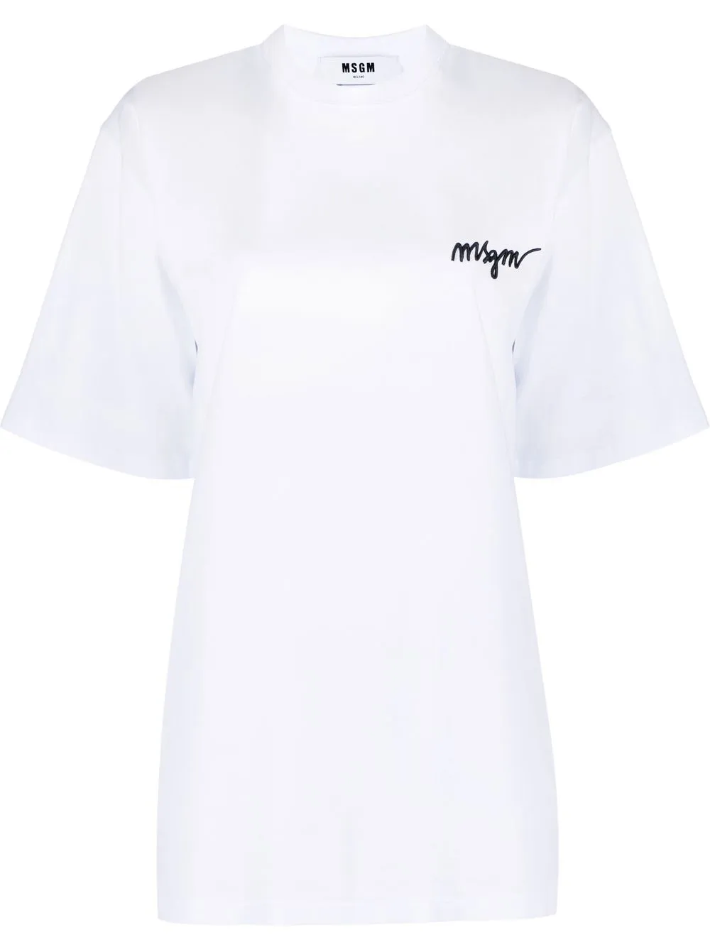 

MSGM playera con margaritas estampadas - Blanco