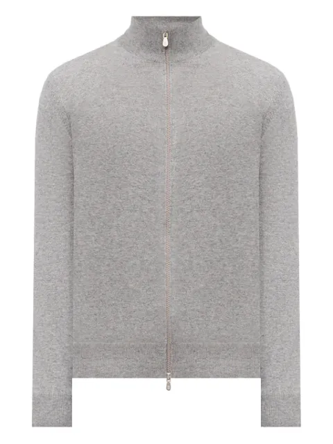 Brunello Cucinelli high-neck zip-up cashmere cardigan