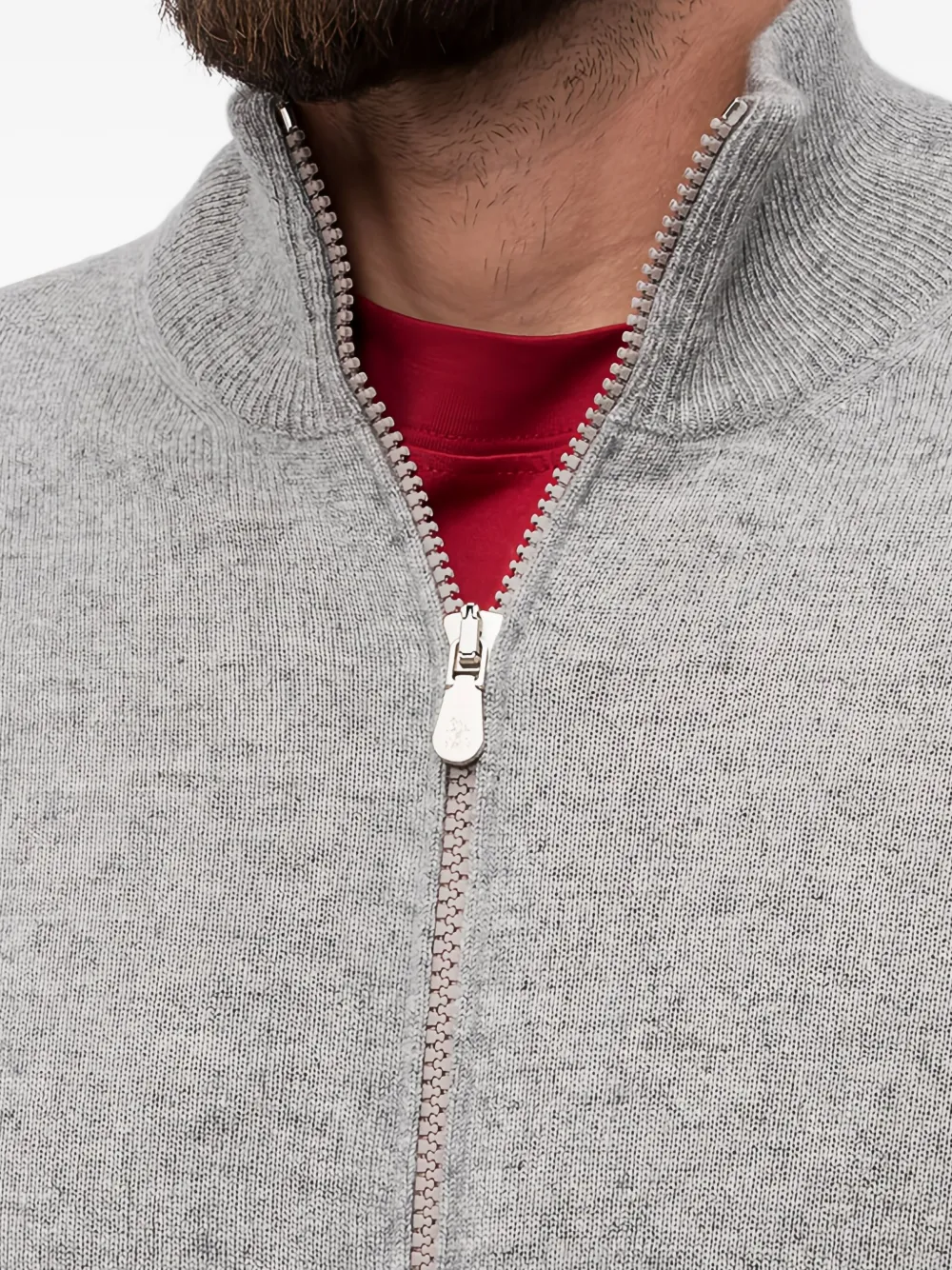 Brunello Cucinelli high-neck zip-up cashmere cardigan | Cardigans | Image 2