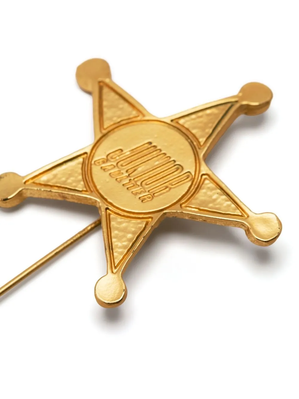  Jean Paul Gaultier Pre Owned 1980s Junior Gaultier Anstecknadel Mit Sheriffstern   Gold 