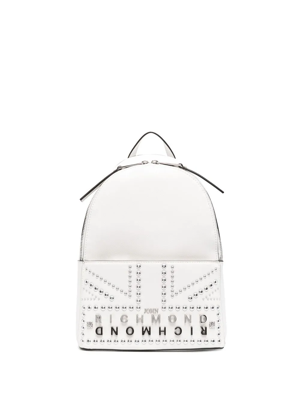 

John Richmond mochila con apliques - Blanco