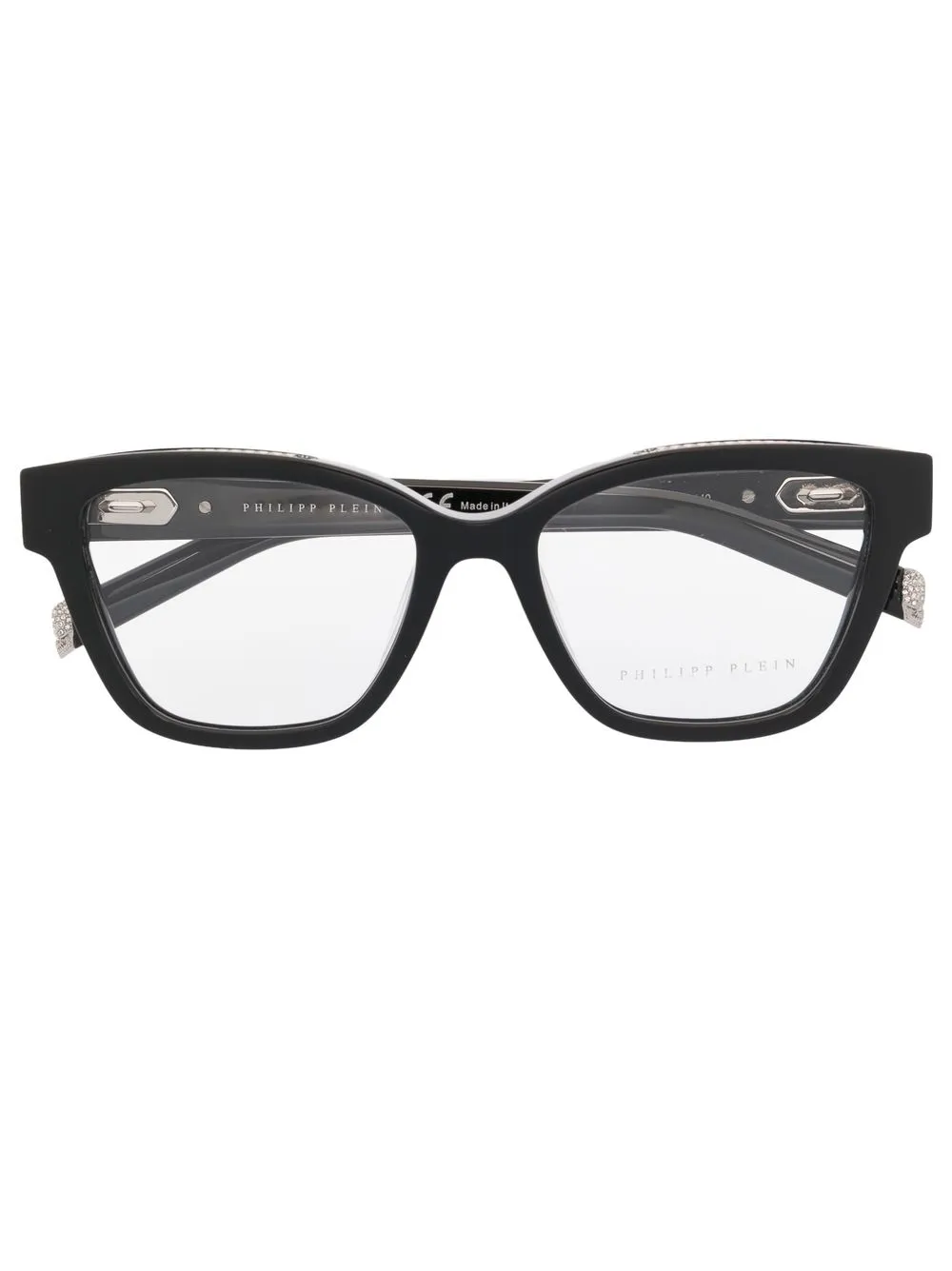 Philipp Plein Eyewear Cat-eye Frame Optical Glasses In Black