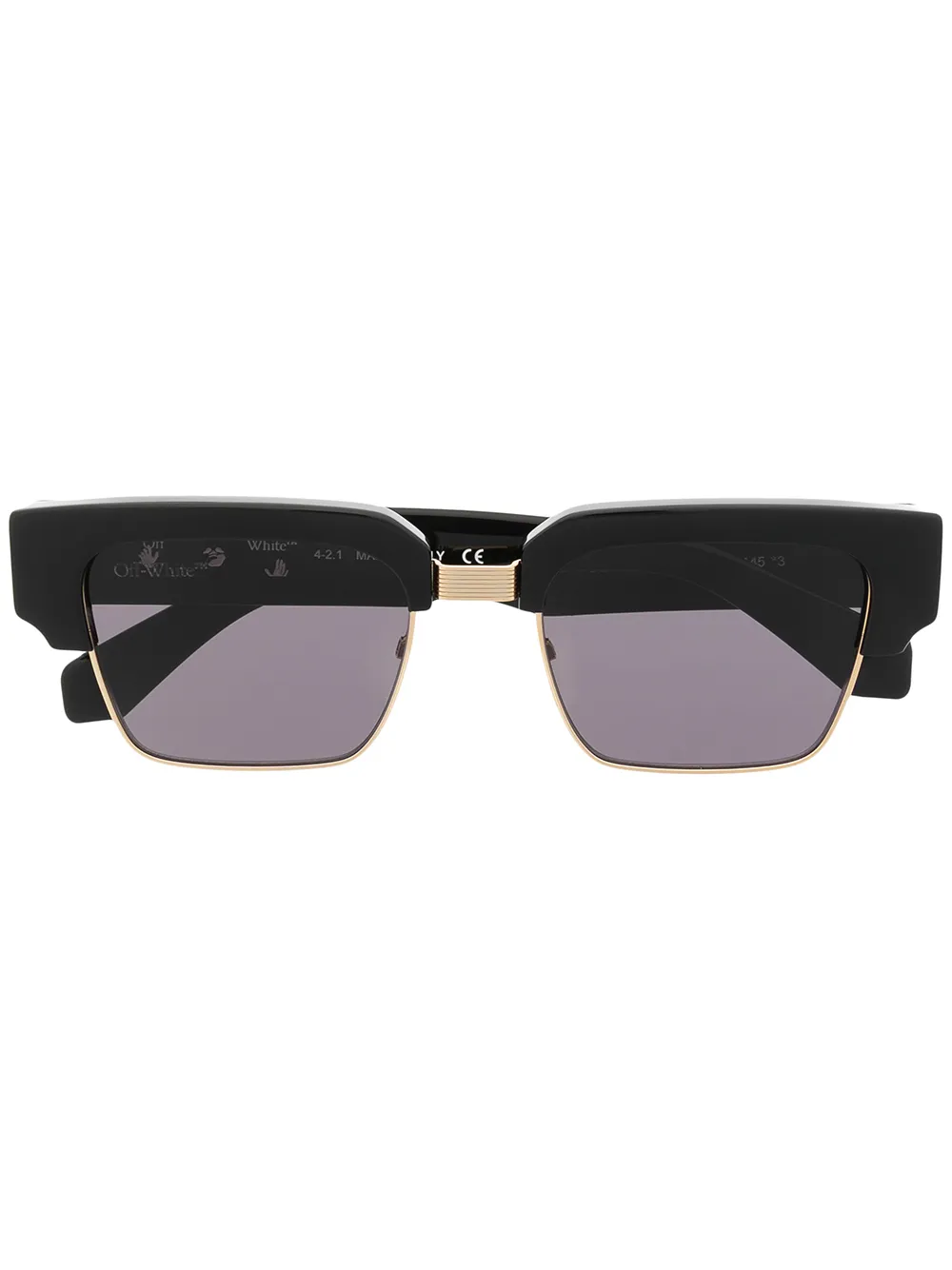 

Off-White lentes de sol Washington - Negro