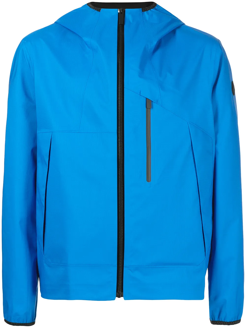 

Moncler chamarra con capucha y logo estampado - Azul