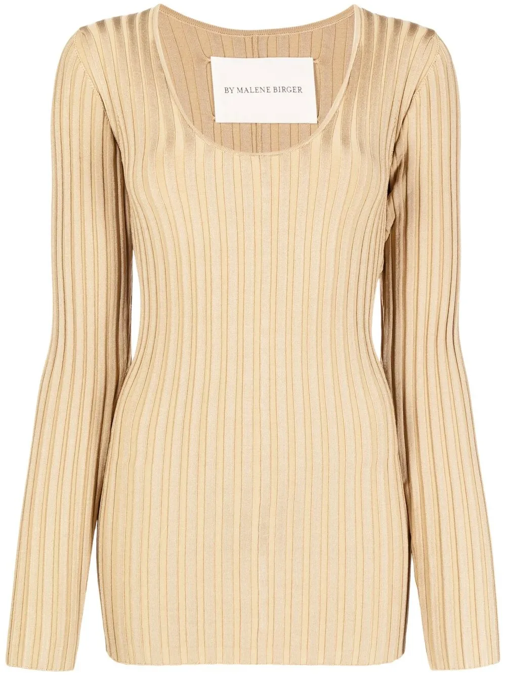 

By Malene Birger Seren scoop neck ribbed jumper - Brown