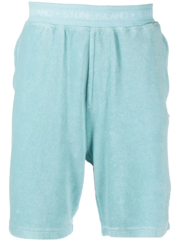 Stone Island logo-waistband terry-cloth 