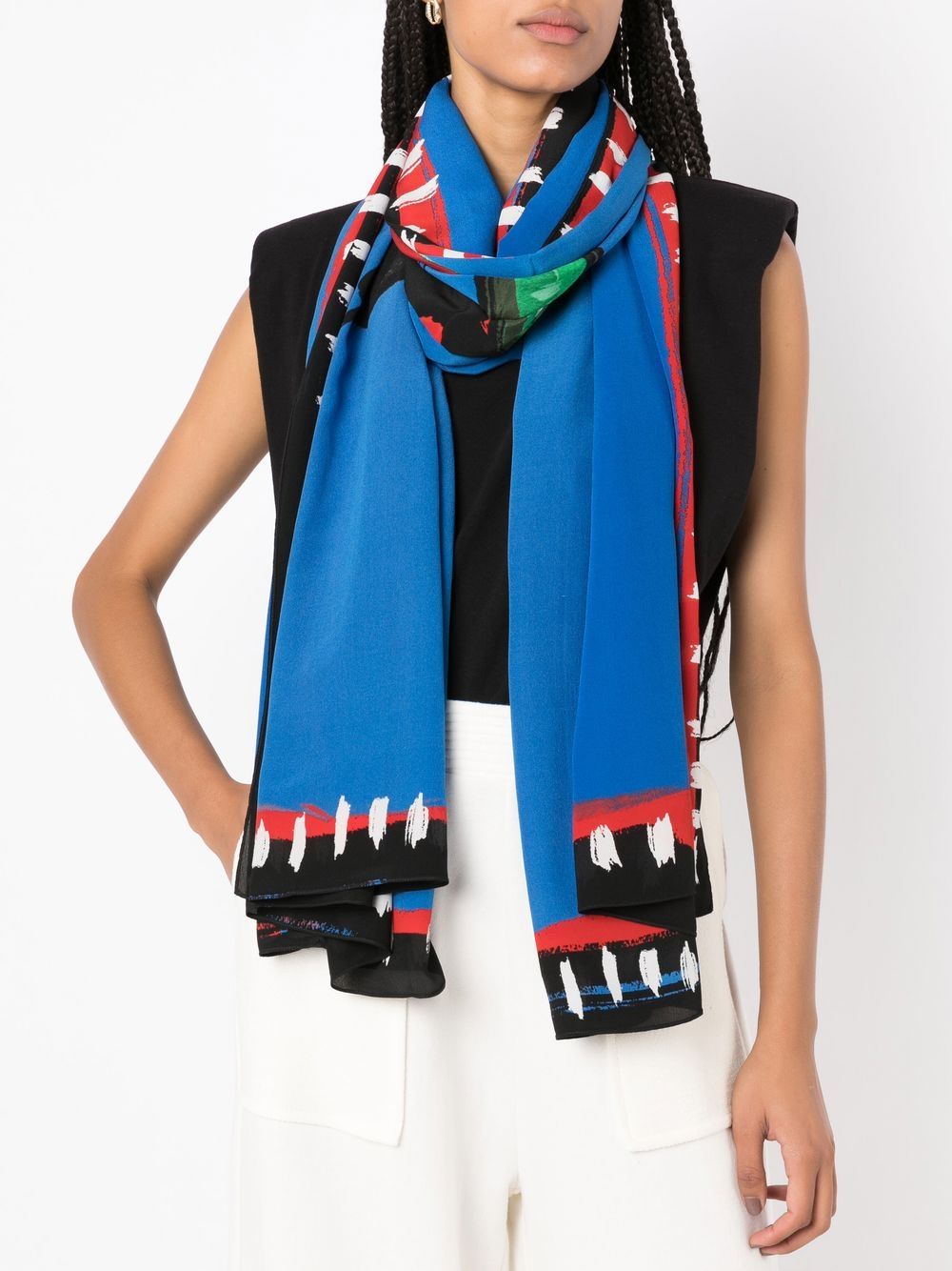 Osklen Zijden sjaal Blauw